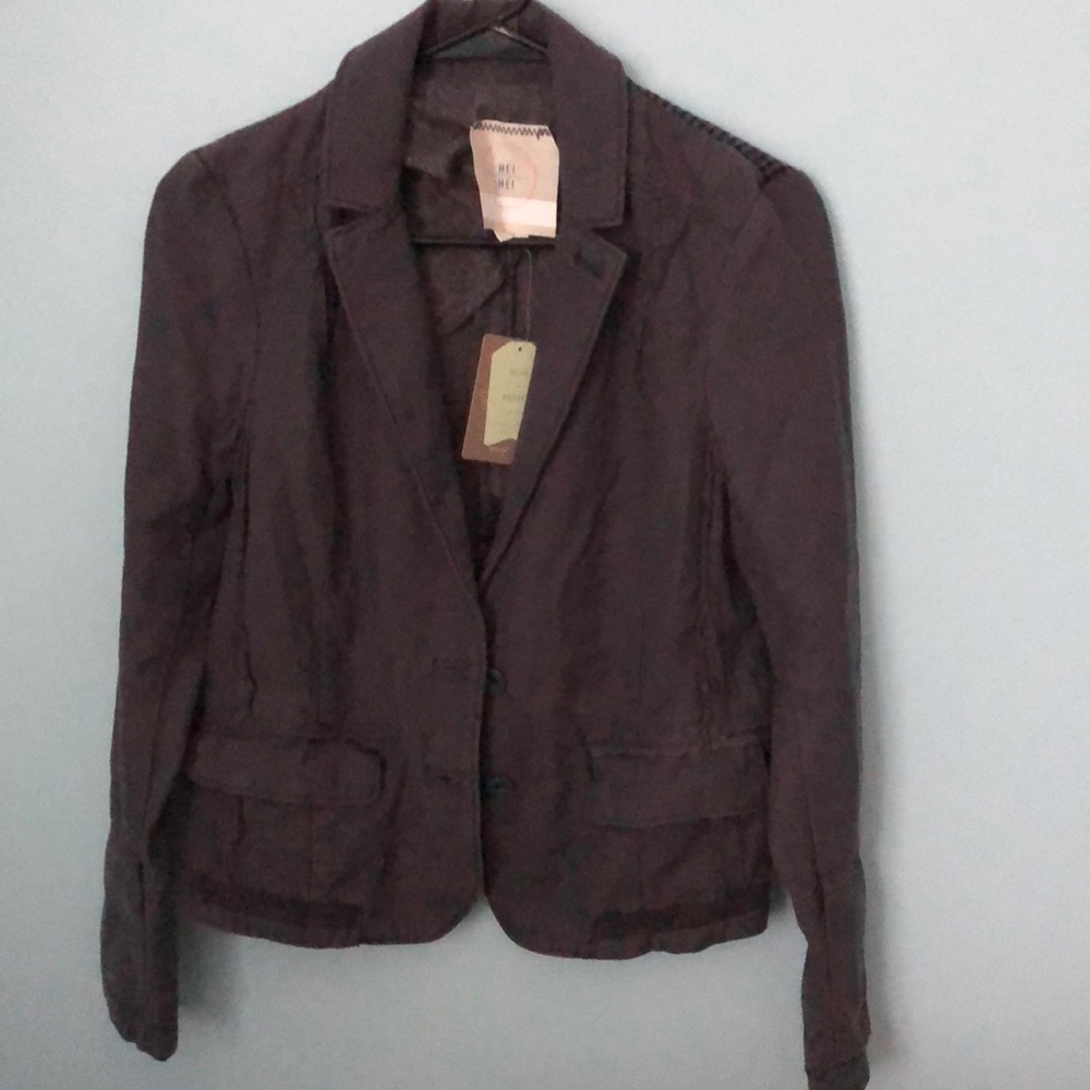 Navy Anthropologie Blazer